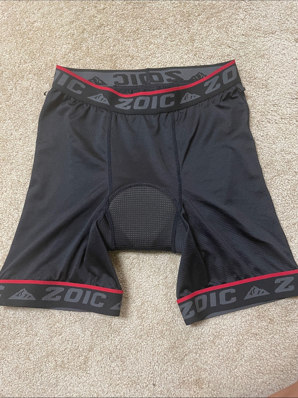 Zoic Men’s Black Padded Athletic Cycling Liner Shorts - Size Medium